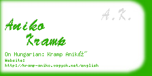 aniko kramp business card